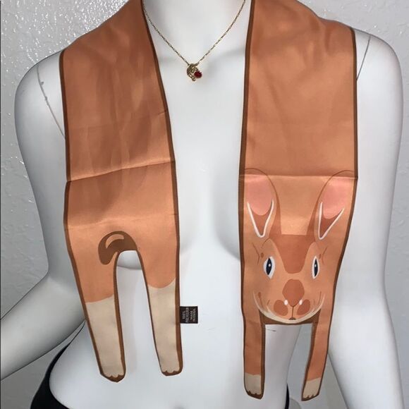 Bunny🐰 rabbit Twilly Bandeau Hair Neck Bag Tie  - Picture 5 of 6